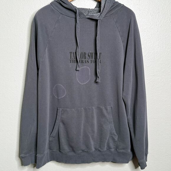Taylor Swift Official The Eras Tour Merch 2023-2024 Hoodie Size Medium Distress - Picture 1 of 11